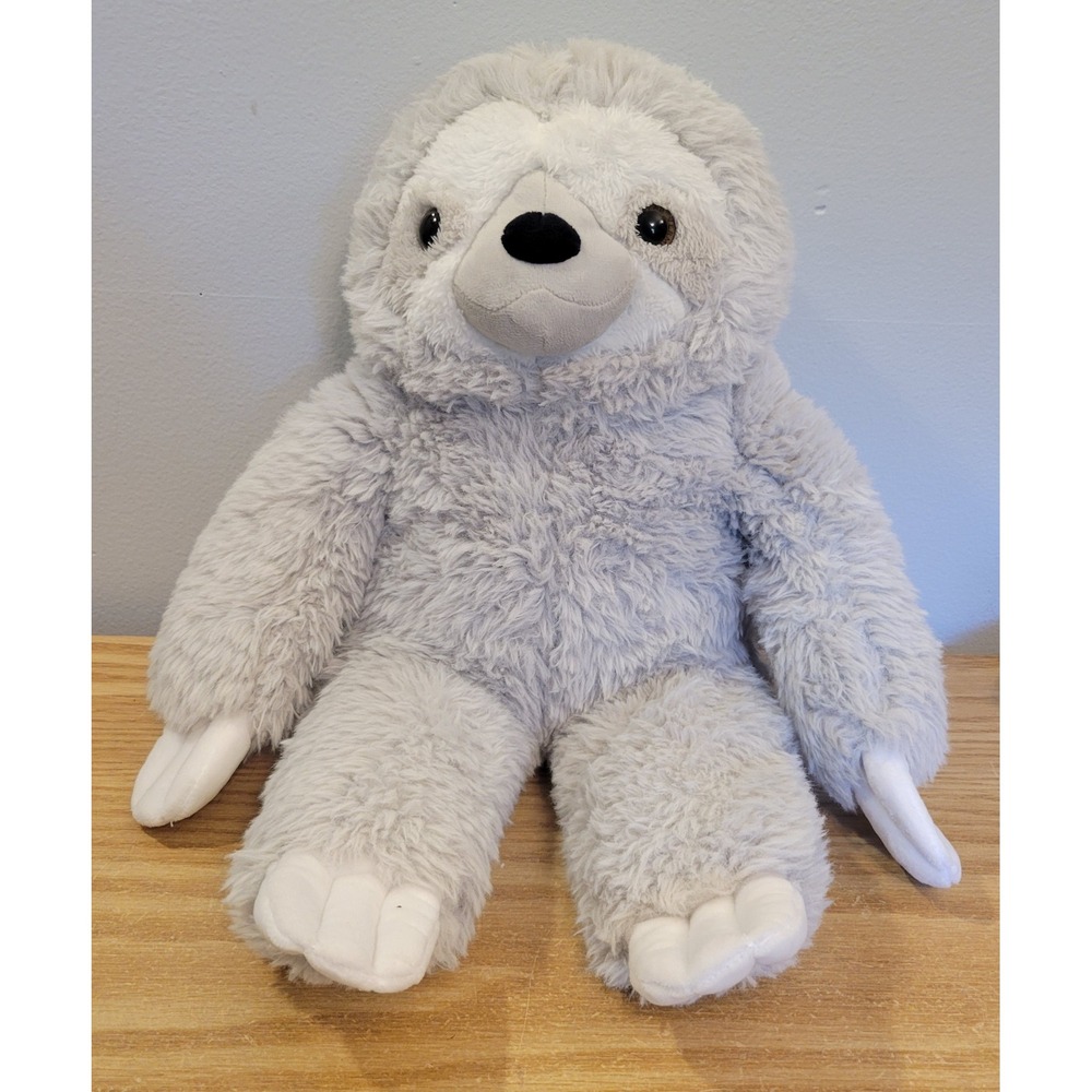 Vermont Teddy Bear Cuddle Sloth Plush 20 inch Retired Grey Stuffed Animal